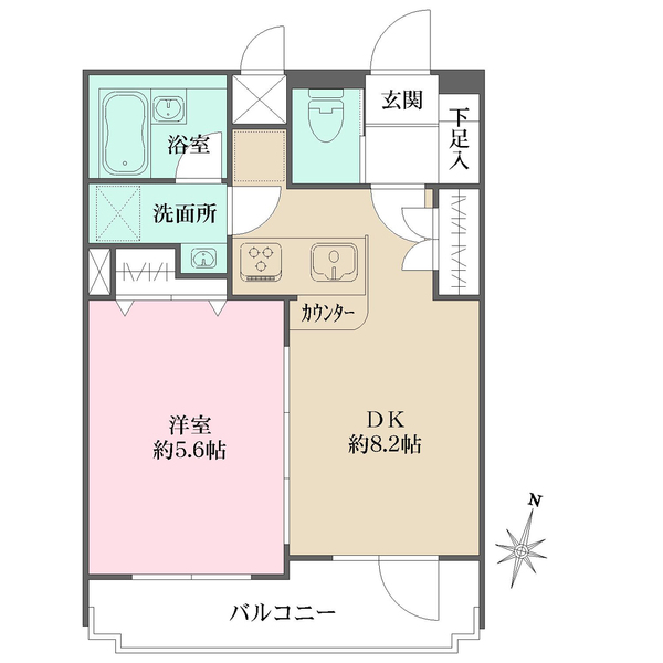 ウィン多摩川の間取図