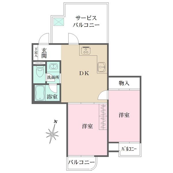 パーセル世田谷の間取図