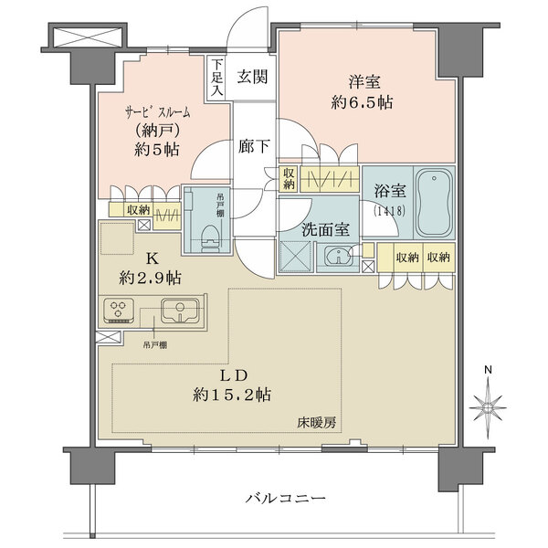 アールブラン武蔵新田の間取図