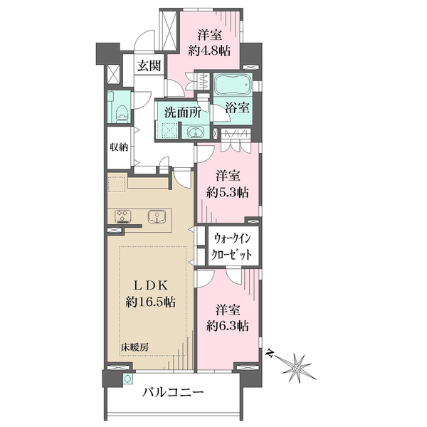 ブランズシティ久が原の間取図