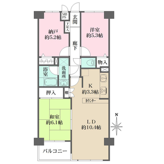 ライオンズマンション徳丸の間取図