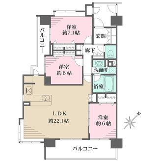ブラウトリエの間取図