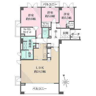 クラッシィハウス等々力の間取図