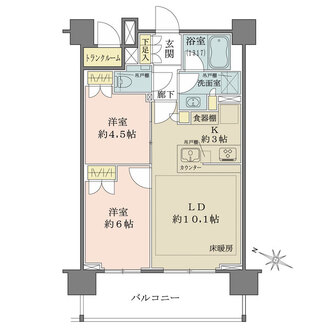 ザ・パークハウスアーバンス目黒平町の間取図