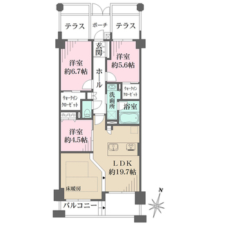 藤和目黒八雲ホームズの間取図