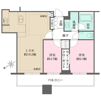ル・サンク大崎シティタワーの間取図