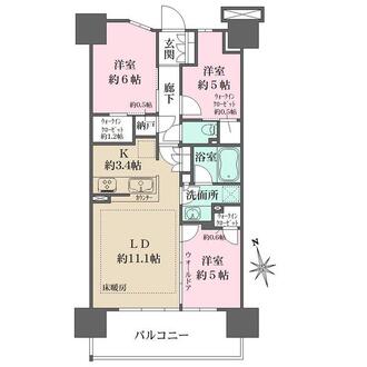 ザ・ガーデンズ大田多摩川の間取図