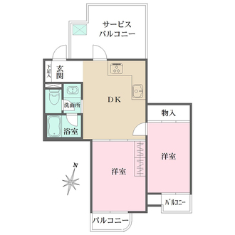パーセル世田谷の間取図