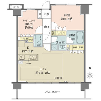 アールブラン武蔵新田の間取図