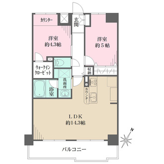 クレッセント武蔵小山IIIの間取図