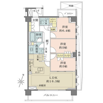 ザ・パークハウス洗足池桜山の間取図
