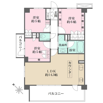 プレシス田園調布の間取図