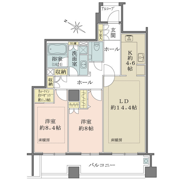 ホーマット三番町の間取図