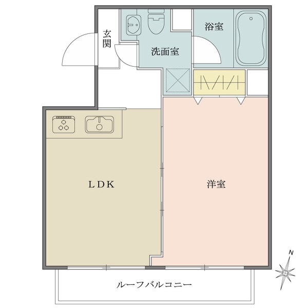 エルハイム麹町の間取図
