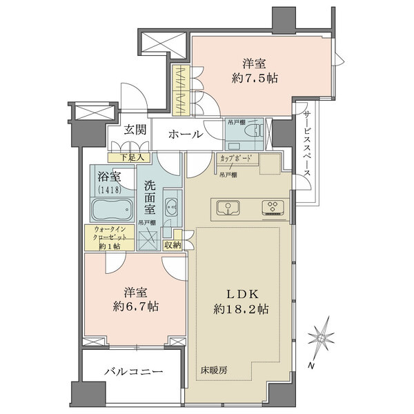 パークコート千代田一番町の間取図