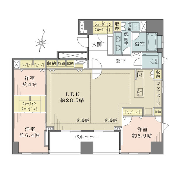 パークハウス平河町の間取図
