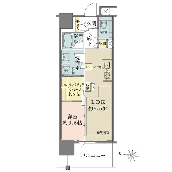 Brillia四谷三丁目の間取図