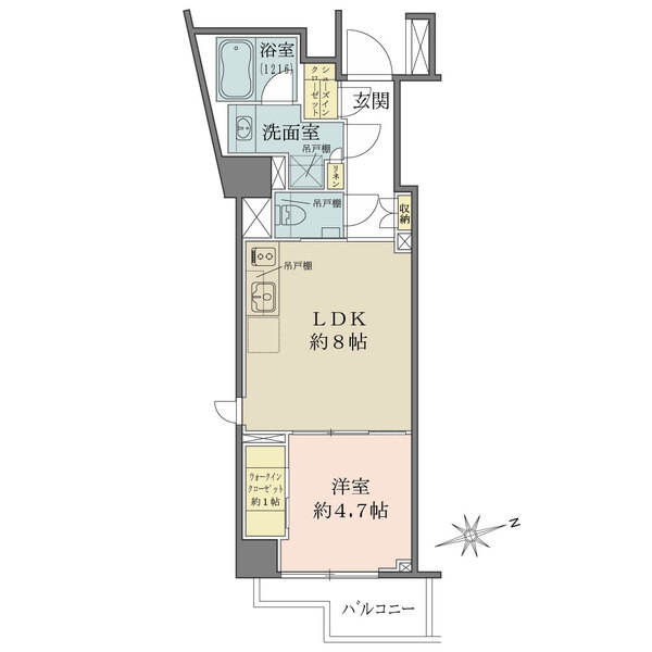 ザ・パークワンズ山吹神楽坂の間取図