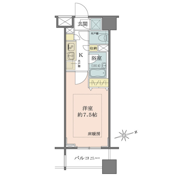 パレステュディオ九段北の丸の間取図