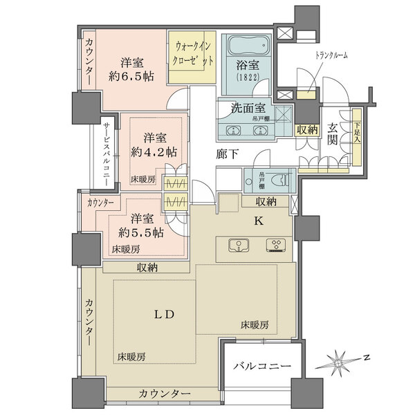 ザ・センター東京の間取図