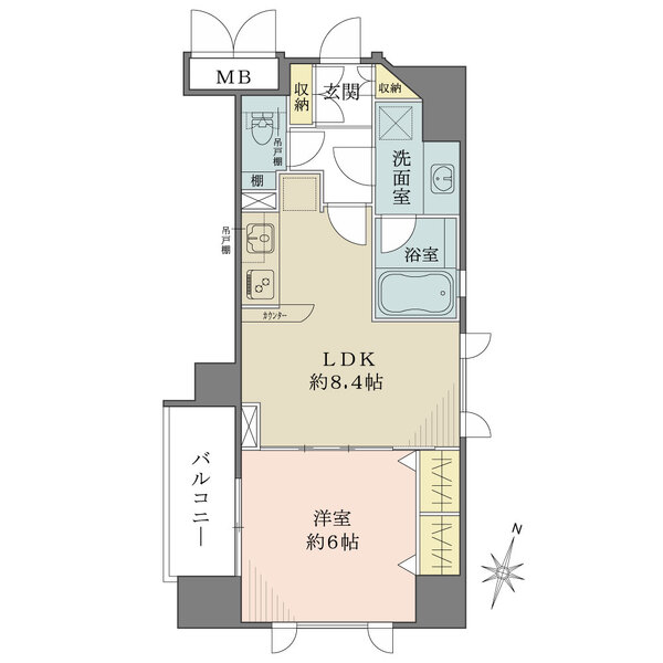 レックス赤坂レジデンスの間取図
