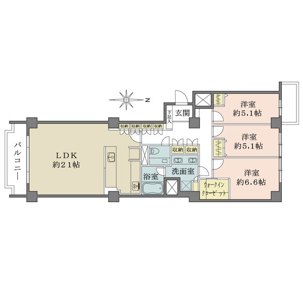 広尾ガーデンヒルズの間取図