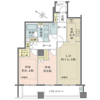 ホーマット三番町の間取図