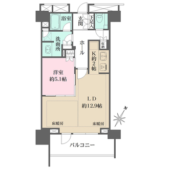 パークコート千代田一番町の間取図