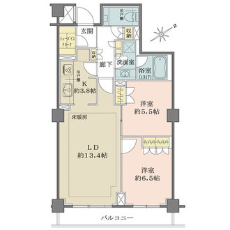 パークハウス市谷仲之町プレイスの間取図