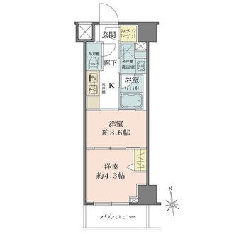 クレイシア・ヴァースクレイシアIDZ江戸川橋の間取図