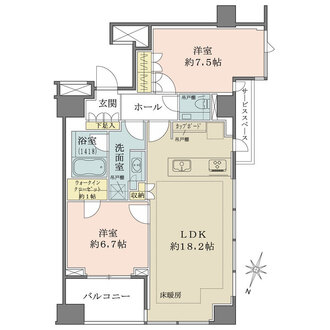 パークコート千代田一番町の間取図