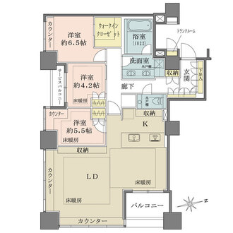 ザ・センター東京の間取図