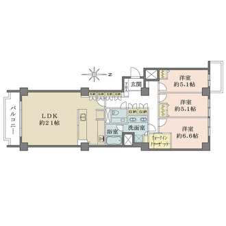 広尾ガーデンヒルズの間取図