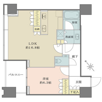 シティタワー麻布十番の間取図