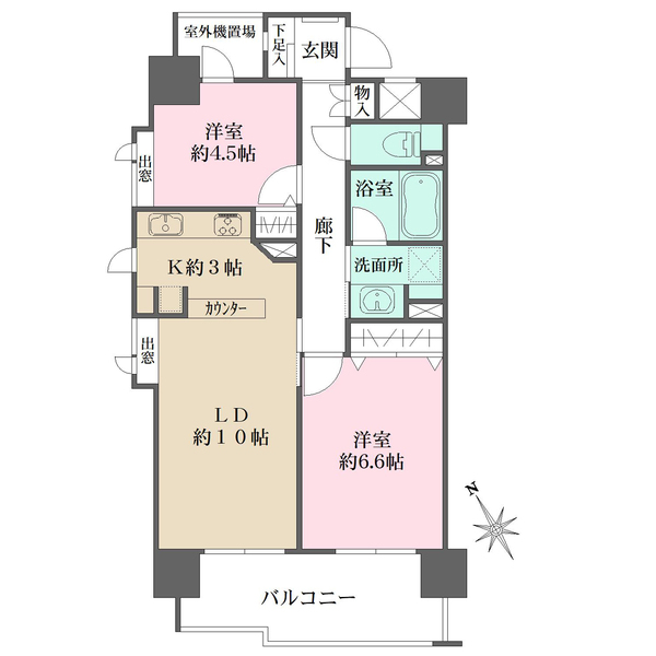 藤和シティホームズ雪が谷の間取図