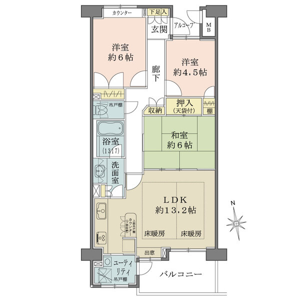 パークハウス馬込台の間取図