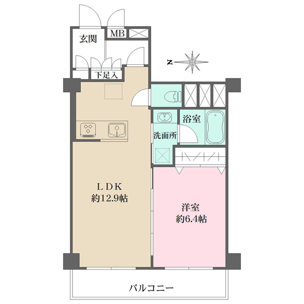 NK五反田コータースの間取図