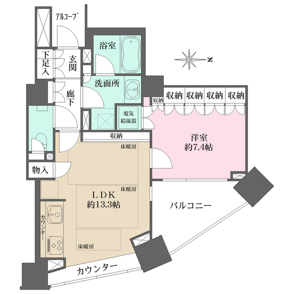 パークハウス　オー・タワーの間取図