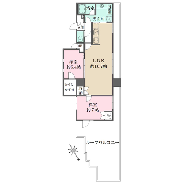 ユニーブル島津山の間取図