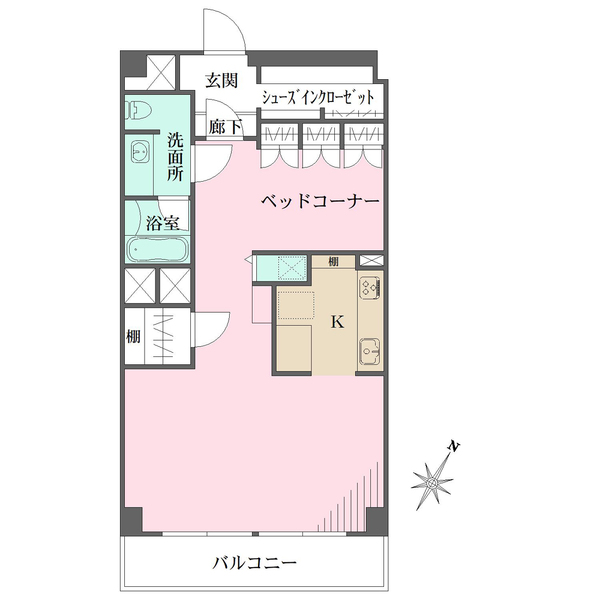 秀和目黒駅前レジデンスの間取図