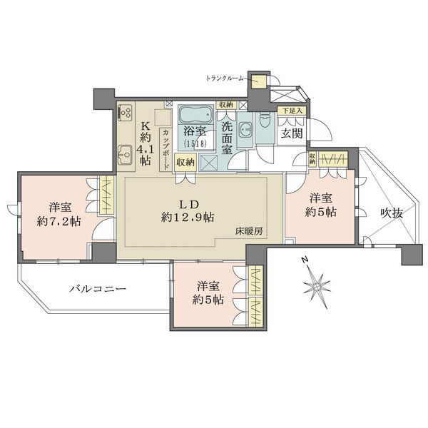 パークハウス池田山公園－白金台の杜－の間取図