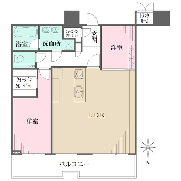 パークタワーグランスカイの間取図