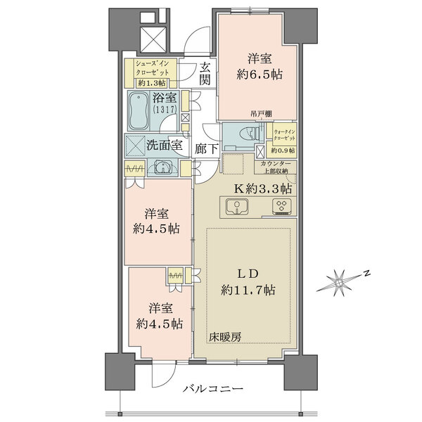 ザ・プレミアスカイ品川中延の間取図