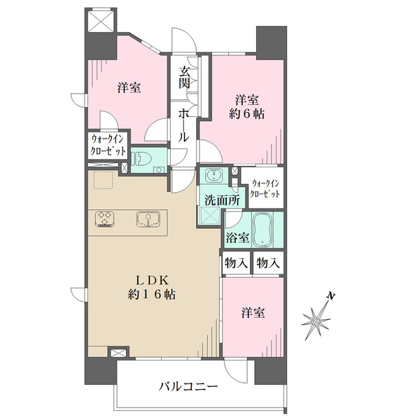 リビオ目黒ザ・プレイスの間取図