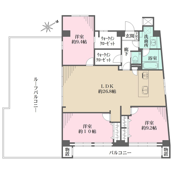 藤和高輪台コープの間取図