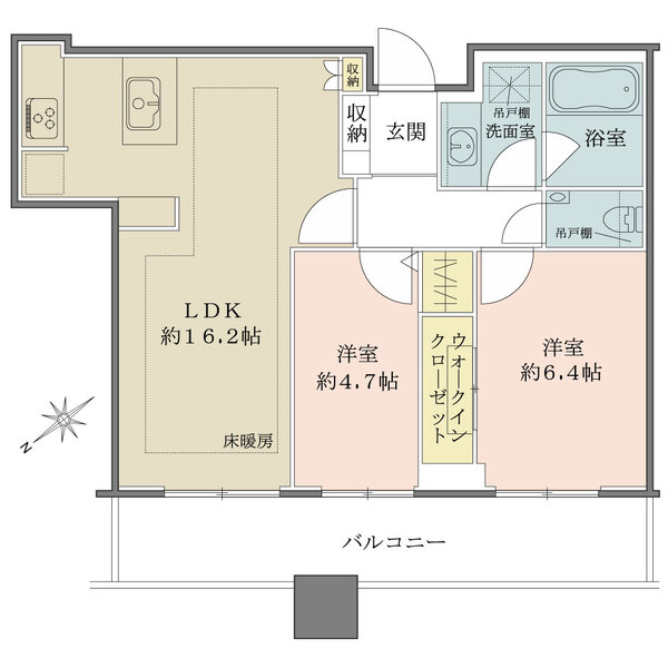ル・サンク大崎シティタワーの間取図