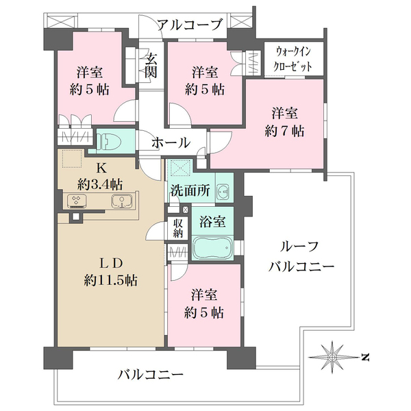 ザ・パークハウス西馬込の間取図