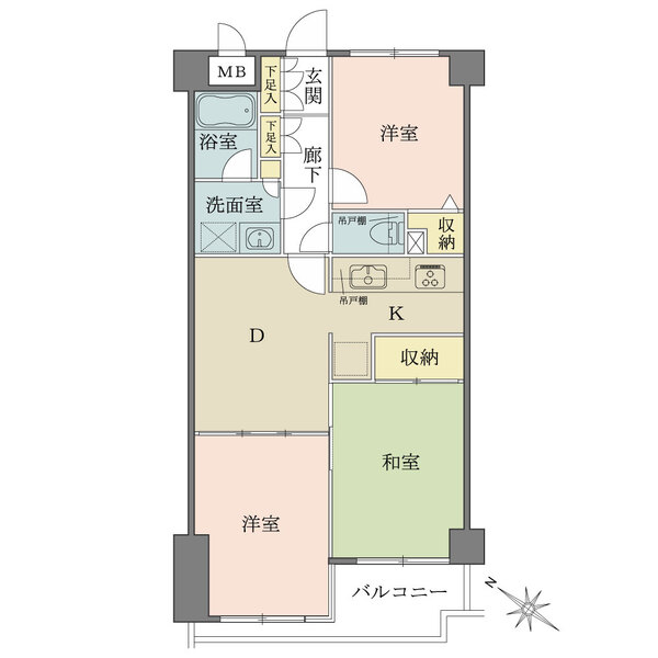 グリーンキャピタル上池台の間取図