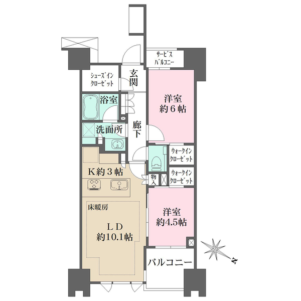 ザ・マジェスティコート目黒の間取図
