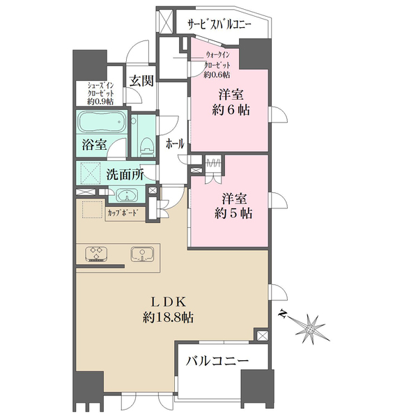 ザ・マジェスティコート目黒の間取図